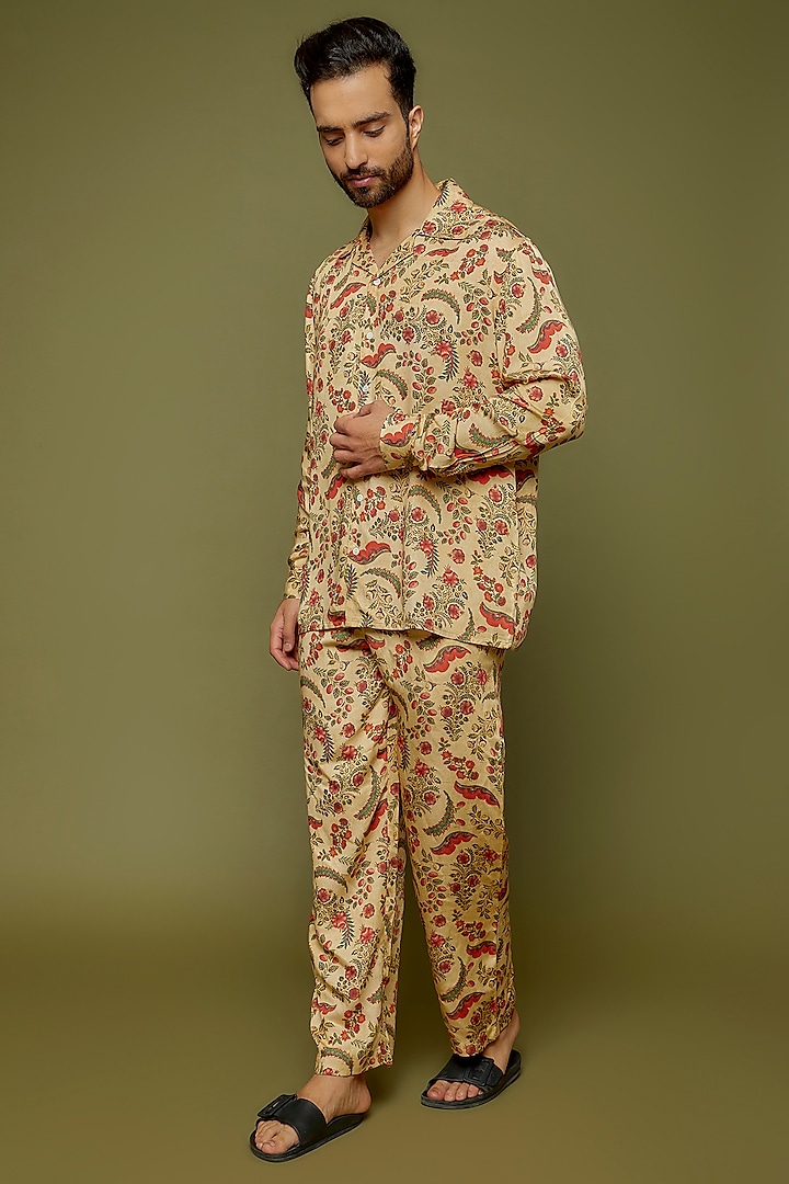 Multi-Colored Modal Printed Lounge Pants by PERTE DEGO