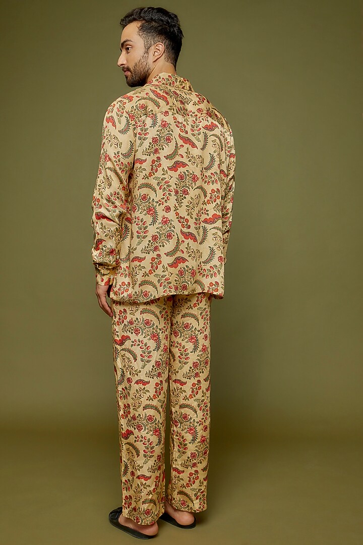 Multi-Colored Modal Printed Lounge Pants by PERTE DEGO at Pernia's Pop Up Shop