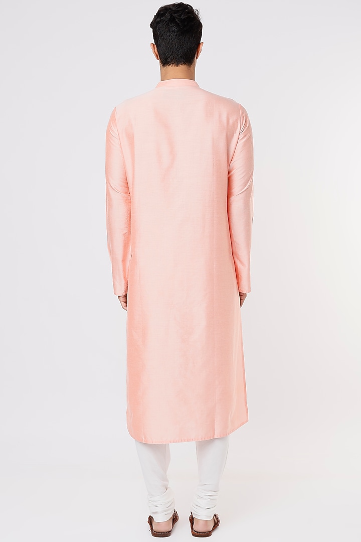 Pink Embroidered Kurta Set by PRIYANKA HARALALKA at Pernia's Pop Up Shop