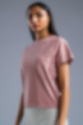 Dusky Pink Cotton Modal T-Shirt by Primal Gray