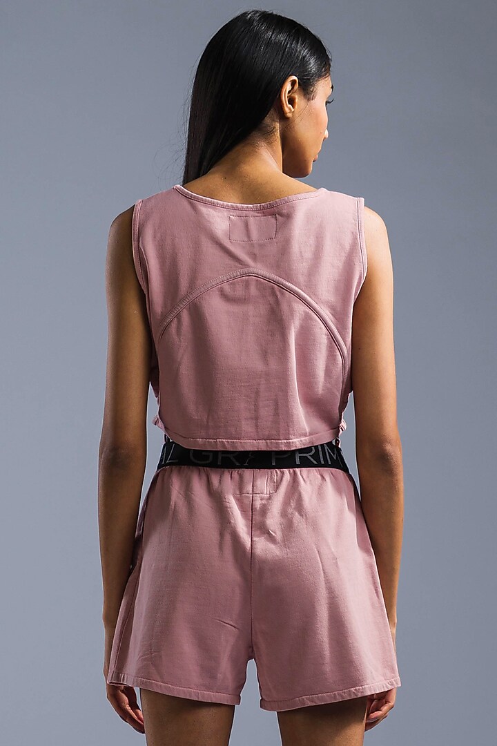 Dusky Pink Organic Terry Cotton Co-Ord set by Primal Gray at Pernia's Pop Up Shop