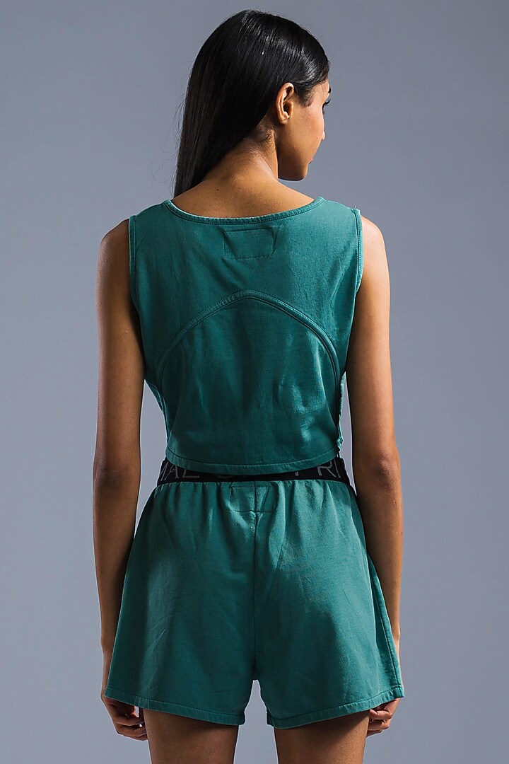 Sea Blue Organic Terry Cotton Co-Ord set by Primal Gray at Pernia's Pop Up Shop