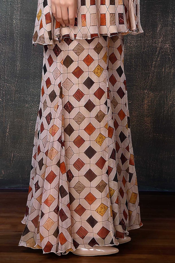 Multi-Colored Printed Kurta Set by PREETI JHAWAR at Pernia's Pop Up Shop