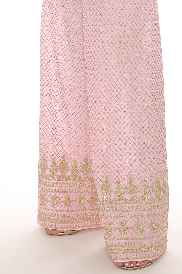Pink Embroidered Co-Ord Set by Pooja Rajpal Jaggi at Pernia's Pop Up Shop