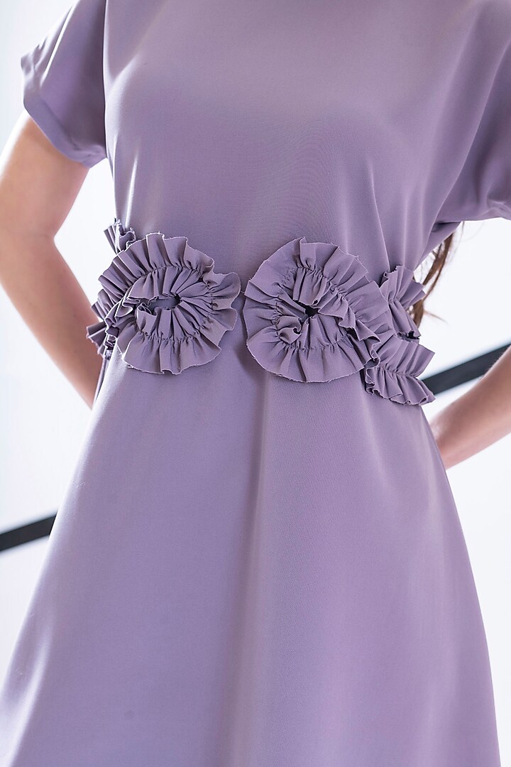 Mauve Crepe Summer Dress by Pranati Kejriwal at Pernia's Pop Up Shop