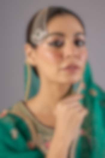 Gold Finish Kundan Polki Passa by Preeti Mohan at Pernia's Pop Up Shop