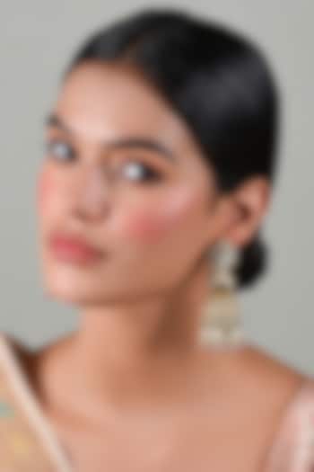 Gold Plated Green Onyx & Pearl Dangler Earrings by Preeti Mohan at Pernia's Pop Up Shop
