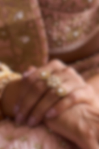 Gold Plated Brass Ring by Preeti Mohan at Pernia's Pop Up Shop