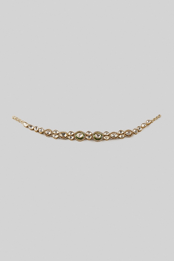 Gold Finish Brass Sheeshpatti by Preeti Mohan at Pernia's Pop Up Shop