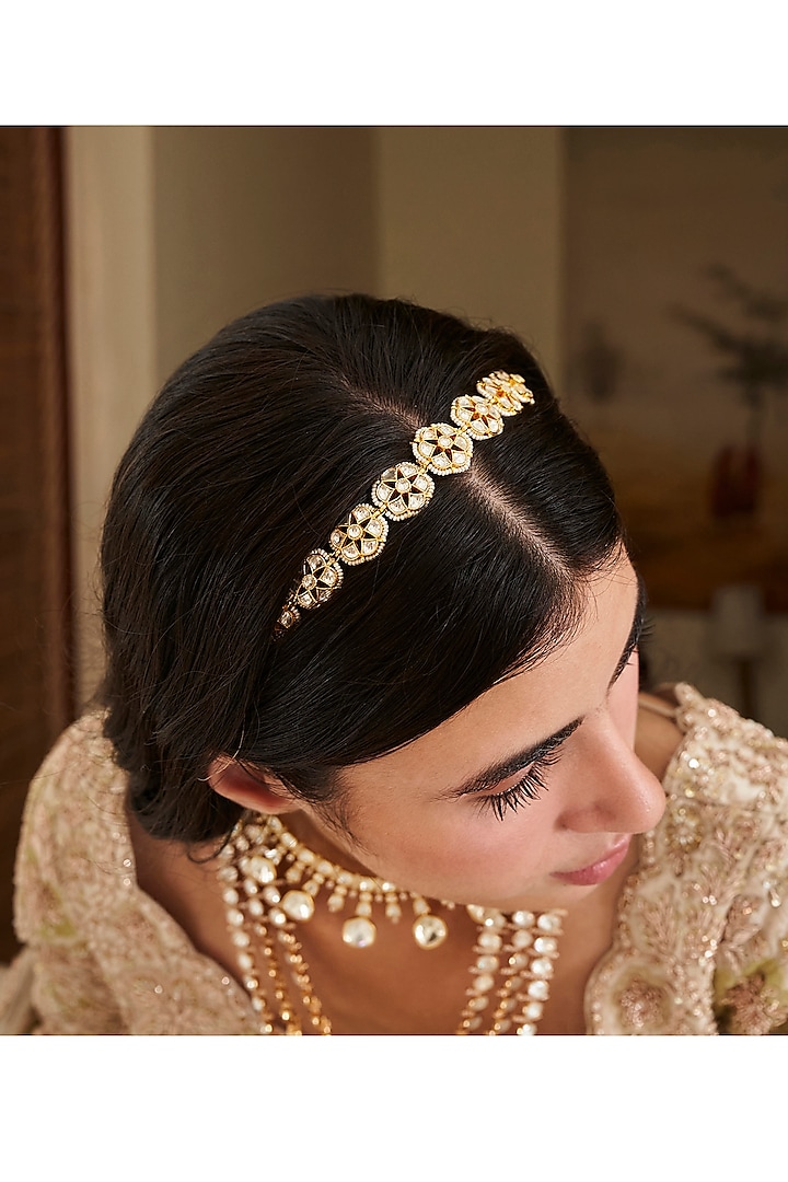 Gold Plated Sheesh Patti by Preeti Mohan at Pernia's Pop Up Shop