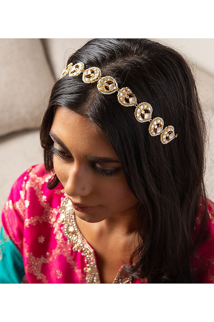Gold Plated Sheesh Patti by Preeti Mohan at Pernia's Pop Up Shop