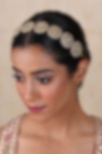 Gold Plated Sheesh Patti by Preeti Mohan at Pernia's Pop Up Shop