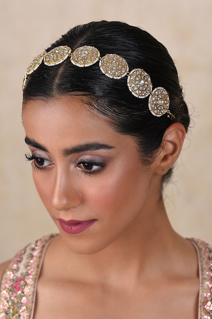 Gold Plated Sheesh Patti by Preeti Mohan at Pernia's Pop Up Shop