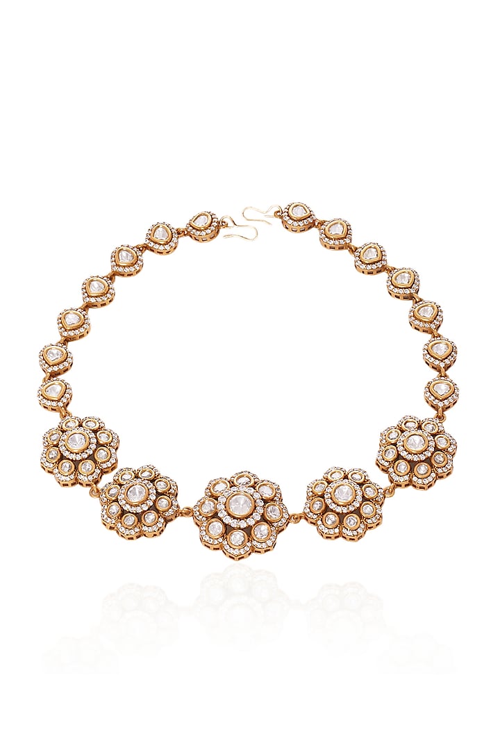 Antique Gold Plated Sheesh Patti by Preeti Mohan at Pernia's Pop Up Shop