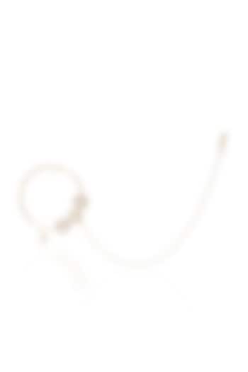 Gold Plated White Stone Nose Ring by Preeti Mohan at Pernia's Pop Up Shop
