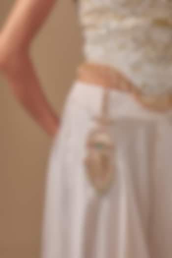 Gold Finish Kundan Polki & Seed Pearl Satka by Preeti Mohan at Pernia's Pop Up Shop