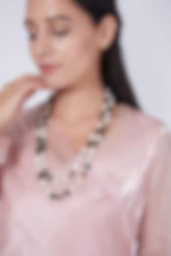 Gold Finish Beaded Ganthan Mala by Preeti Mohan at Pernia's Pop Up Shop