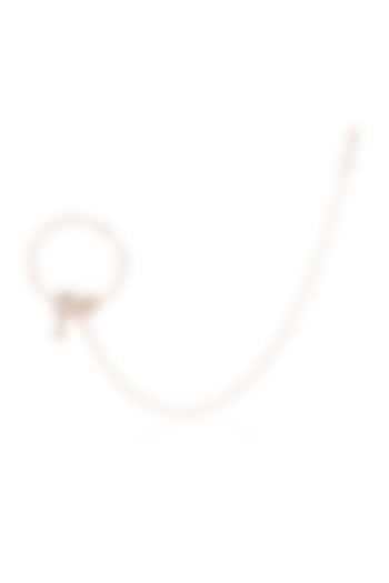 Gold Finish Kundan Polki Nose Ring by Preeti Mohan at Pernia's Pop Up Shop