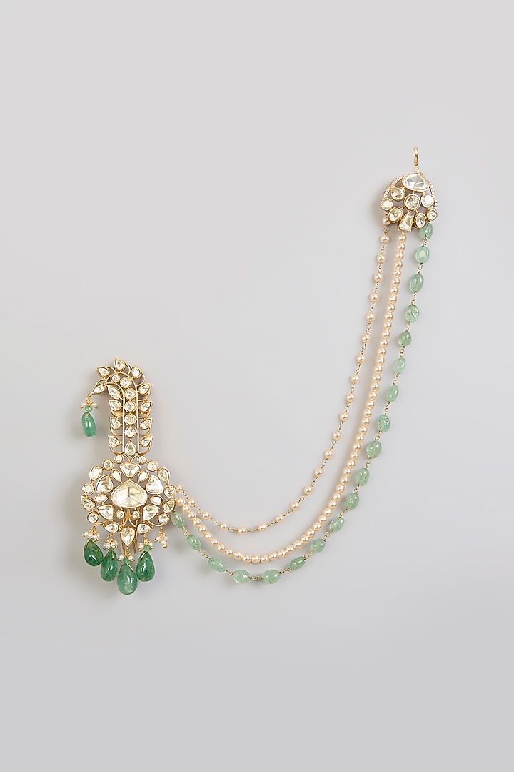 Green Mixed Metal Kalangi by Preeti Mohan Men at Pernia's Pop Up Shop