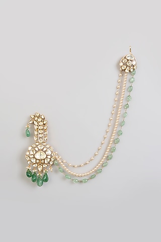 Green Mixed Metal Kalangi by Preeti Mohan Men