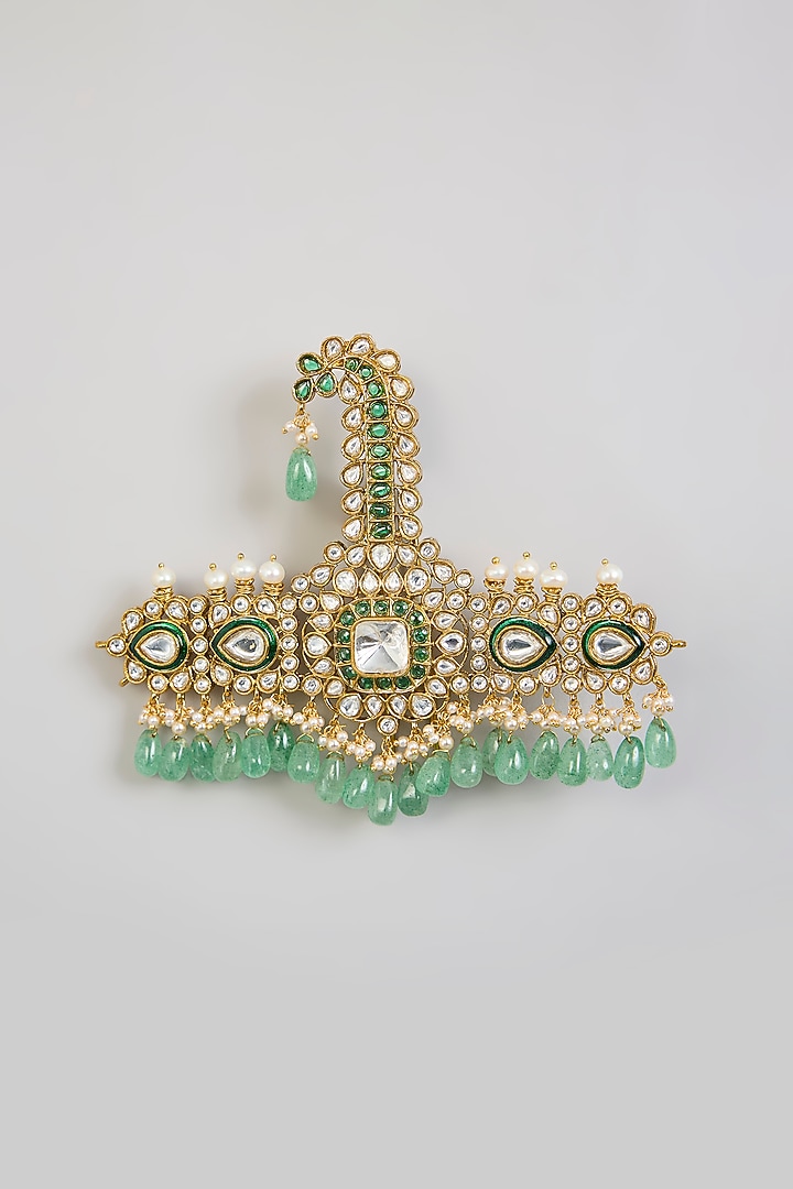 Green Mixed Metal Kalangi by Preeti Mohan Men at Pernia's Pop Up Shop