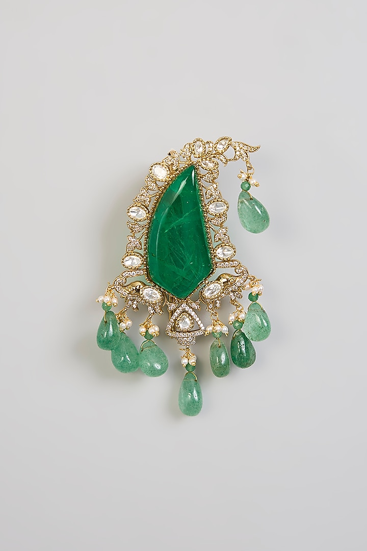 Green Mixed Metal Kalangi by Preeti Mohan Men at Pernia's Pop Up Shop