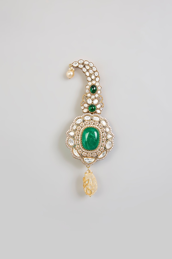 Green Mixed Metal Kalangi by Preeti Mohan Men at Pernia's Pop Up Shop
