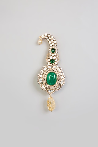 Green Mixed Metal Kalangi by Preeti Mohan Men