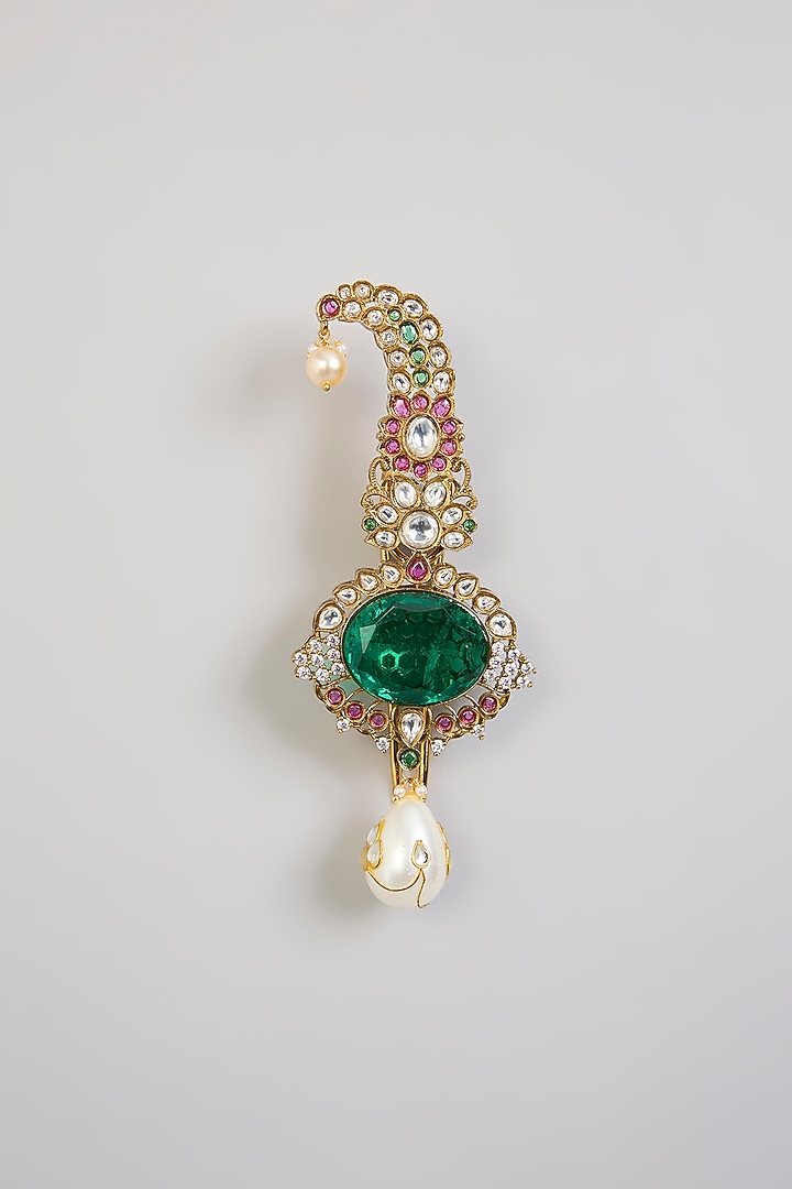 Green Mixed Metal Kalangi by Preeti Mohan Men at Pernia's Pop Up Shop