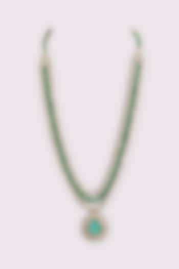 Green Brass Mala by Preeti Mohan Men at Pernia's Pop Up Shop