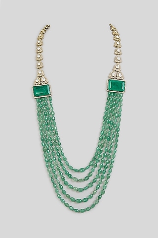 Green Layered Mala by Preeti Mohan Men
