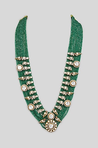 Green Layered Mala by Preeti Mohan Men