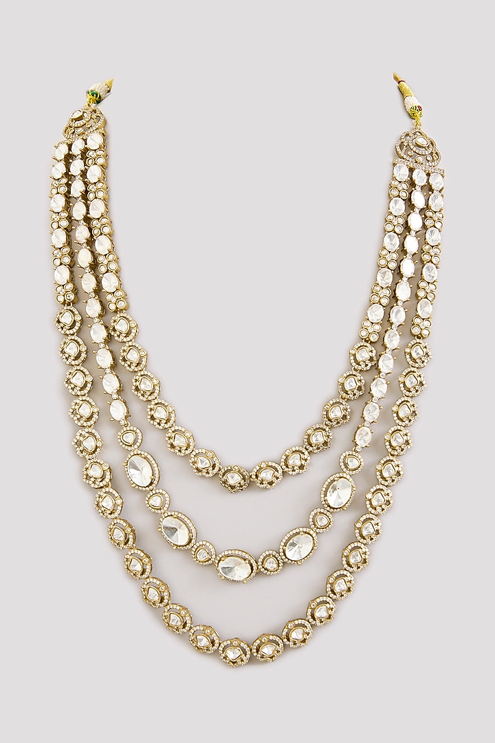 Gold Kundan Polki Mala by Preeti Mohan Men at Pernia's Pop Up Shop