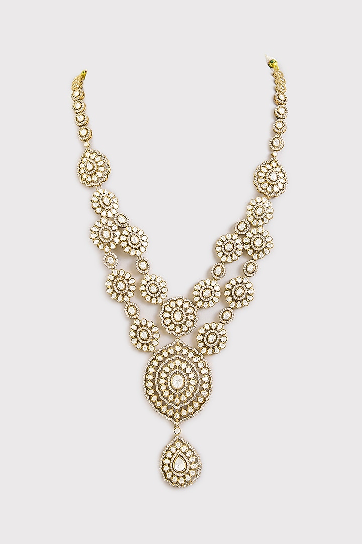 Gold Kundan Polki Mala by Preeti Mohan Men at Pernia's Pop Up Shop