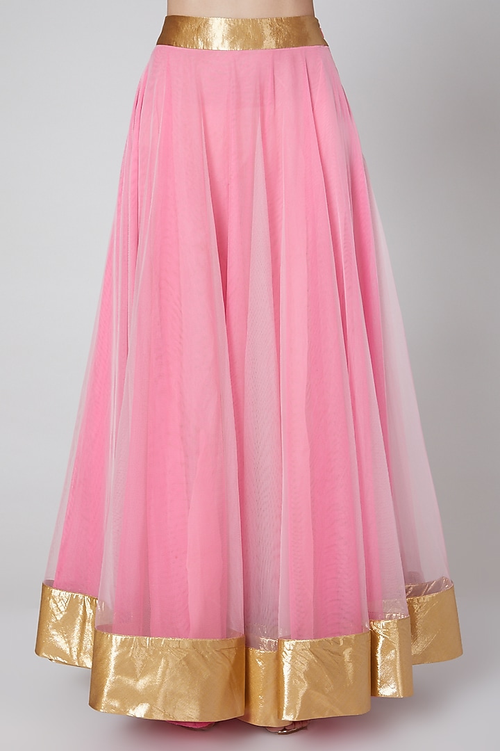 Blush Pink Embroidered Jacket Set by Param Sahib at Pernia's Pop Up Shop