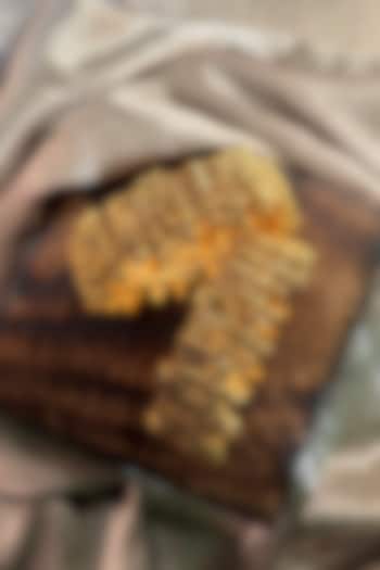 Antique Gold Finish Temple Bangles (Set of 2) by Prestones at Pernia's Pop Up Shop