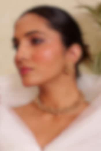 Antique Gold Finish Ghungroo Temple Choker Necklace Set by Prestones at Pernia's Pop Up Shop