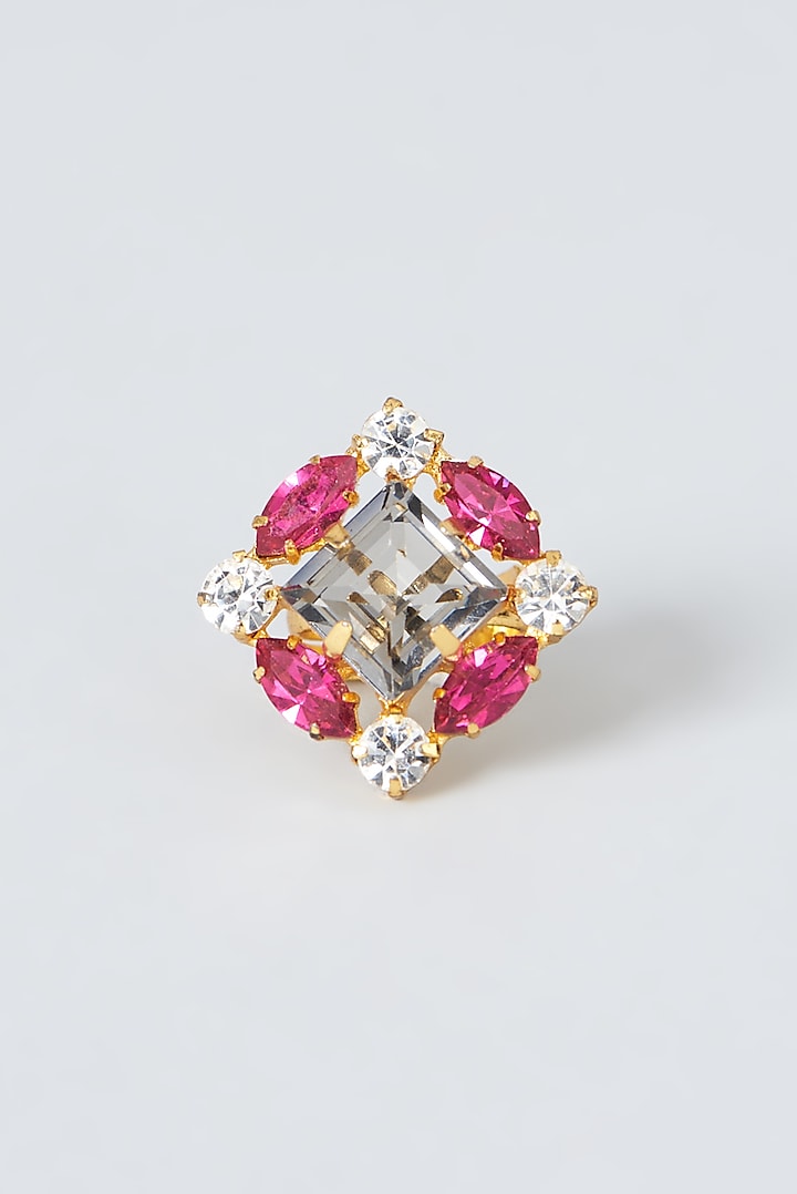 Gold Plated Swarovski Ring by Prestones