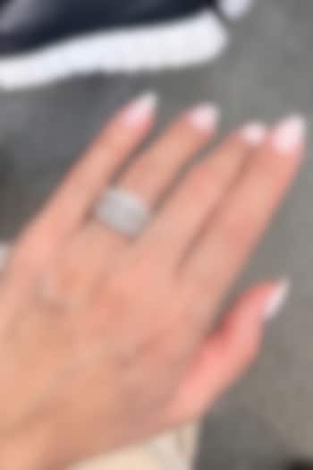Black Rhodium Finish Zircon Ring by Prestones at Pernia's Pop Up Shop
