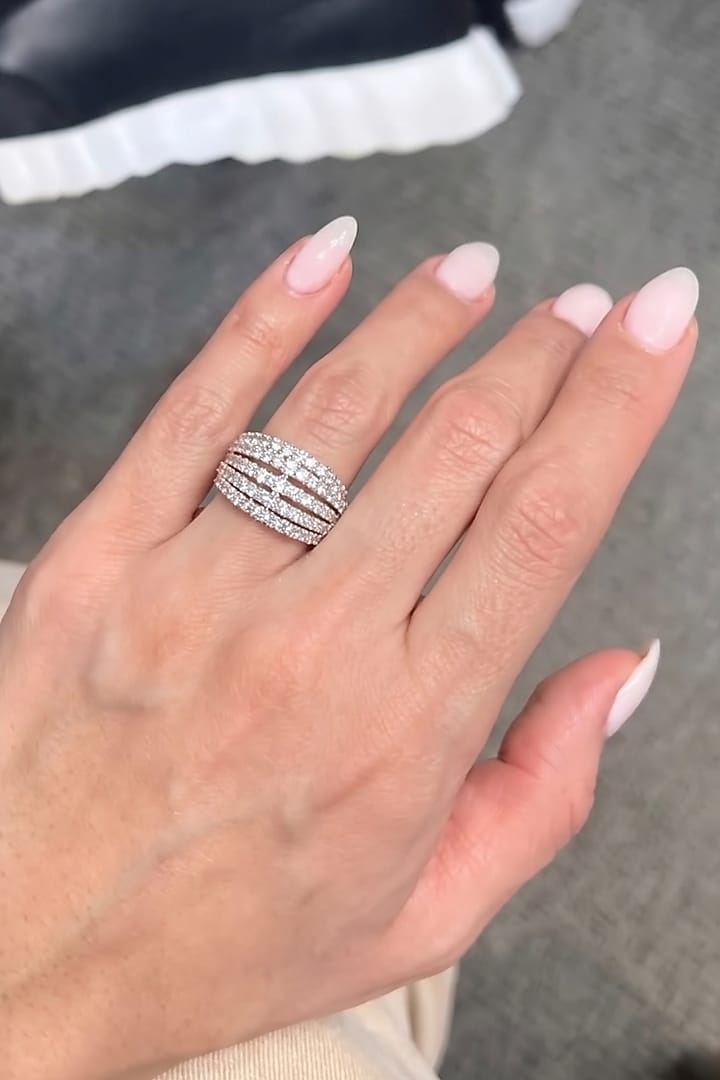 Black Rhodium Finish Zircon Ring by Prestones at Pernia's Pop Up Shop