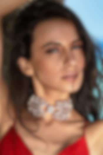 Rose Gold Plated Choker Necklace by Prerto at Pernia's Pop Up Shop