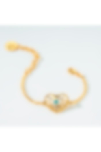 Gold Finish Evil Eye Bracelet by Prerto