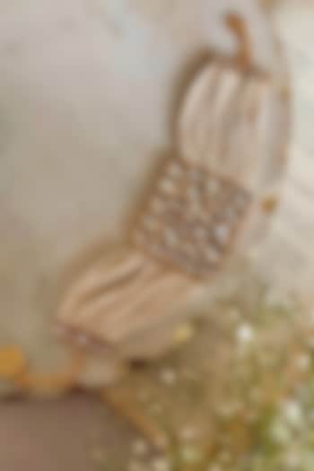 Gold Finish Kundan Polki Bracelet by Prerto at Pernia's Pop Up Shop