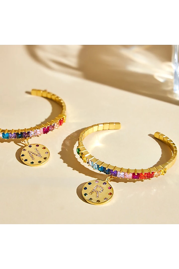 Gold Plated Crystal Bracelet by Prerto at Pernia's Pop Up Shop