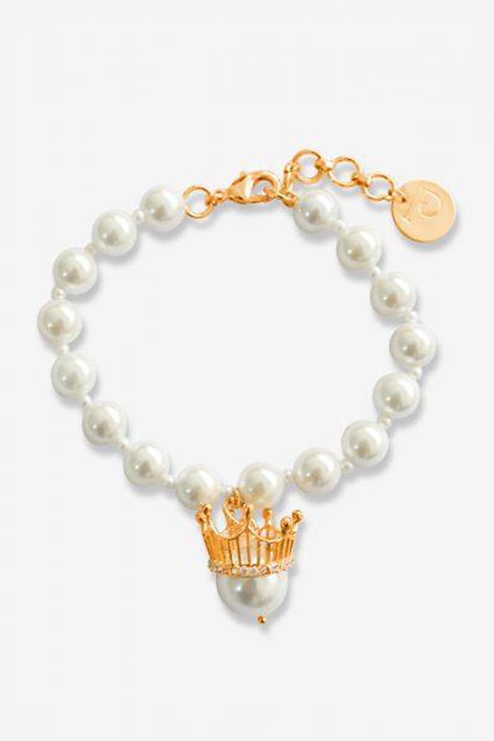 Gold Finish Beaded Princess Bracelet by Prerto at Pernia's Pop Up Shop