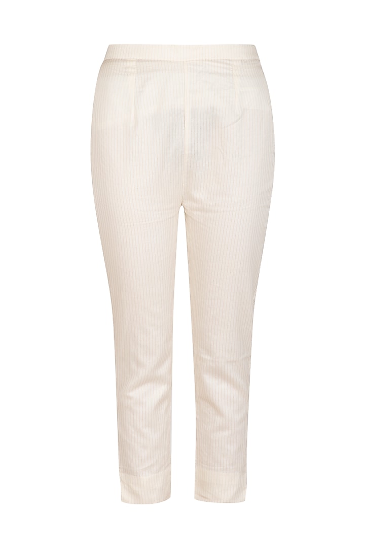 Ivory Embroidered Kurta With Palazzo Pants & Inner by Priyanka Jain at Pernia's Pop Up Shop