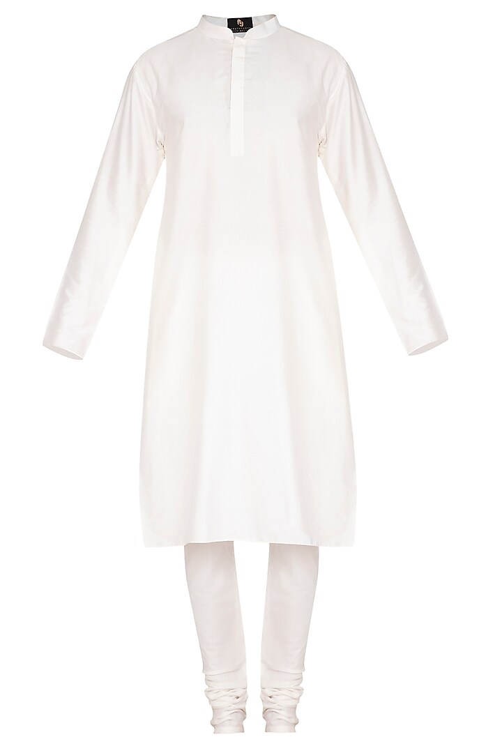Ivory Kurta Set With Embroidered Waistcoat by Prathyusha Garimella Men at Pernia's Pop Up Shop