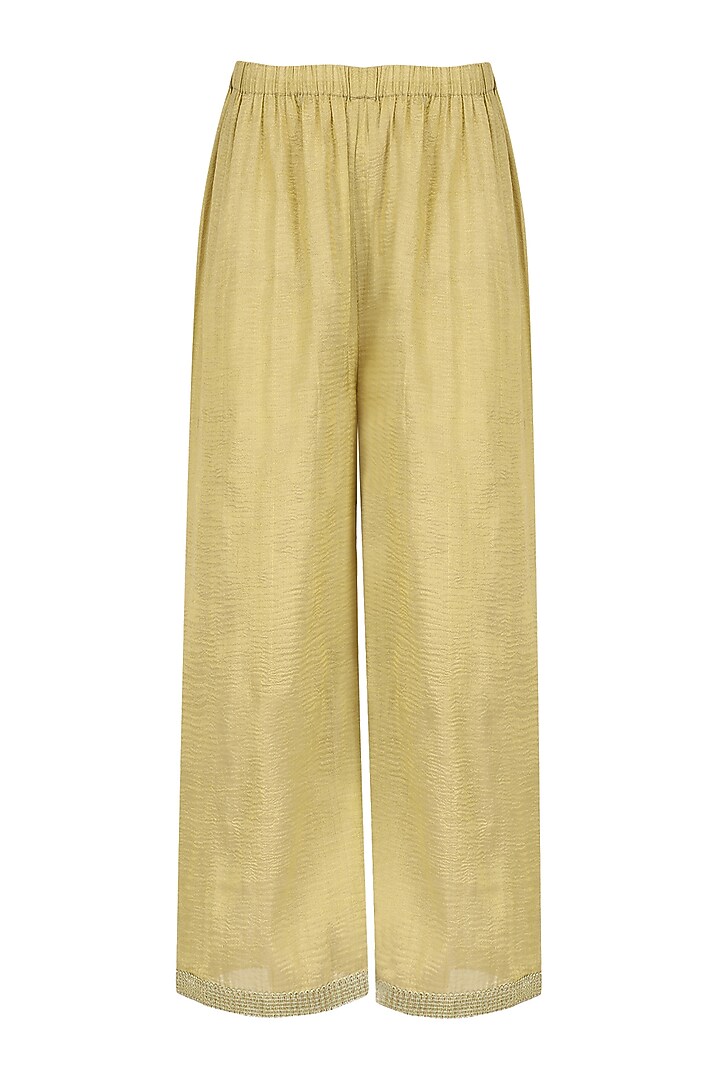 Dark beige cold shoulder kurta and palazzo pants set available only at Pernia's Pop Up Shop.