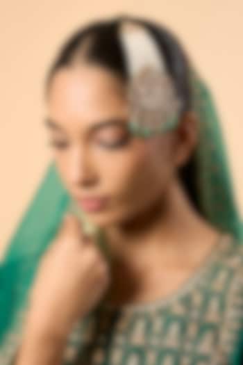 Gold Finish Kundan Polki Passa by Preeti Mohan at Pernia's Pop Up Shop