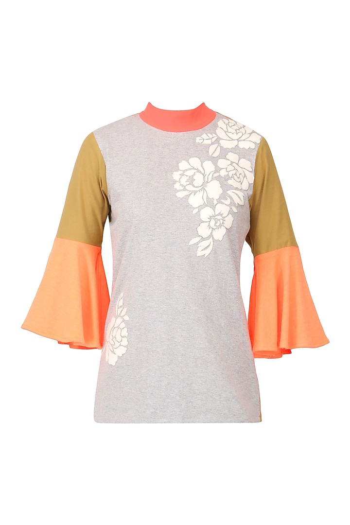 Grey applique work top available only at Pernia's Pop Up Shop.